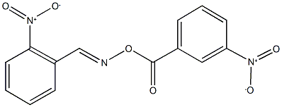 2-nitrobenzaldehyde O-{3-nitrobenzoyl}oxime Struktur