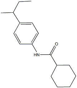 N-(4-sec-butylphenyl)cyclohexanecarboxamide Struktur