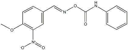 4-({[(anilinocarbonyl)oxy]imino}methyl)-1-methoxy-2-nitrobenzene Struktur