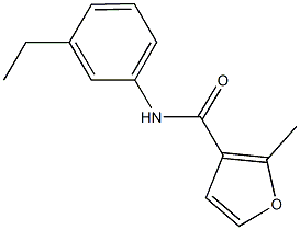 N-(3-ethylphenyl)-2-methyl-3-furamide Struktur