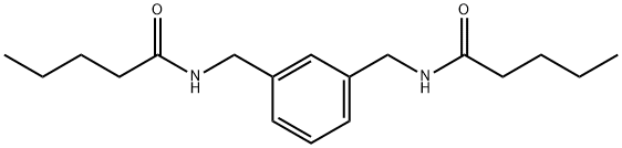 N-{3-[(pentanoylamino)methyl]benzyl}pentanamide Struktur