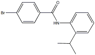 4-bromo-N-(2-isopropylphenyl)benzamide Struktur