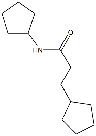 N,3-dicyclopentylpropanamide Struktur