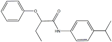 N-(4-isopropylphenyl)-2-phenoxybutanamide Struktur