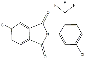 5-chloro-2-[5-chloro-2-(trifluoromethyl)phenyl]-1H-isoindole-1,3(2H)-dione Struktur