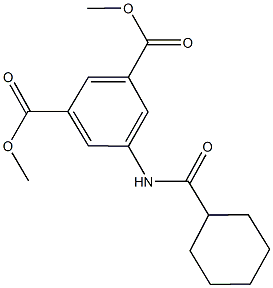 dimethyl 5-[(cyclohexylcarbonyl)amino]isophthalate Struktur