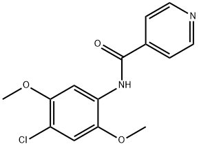 N-(4-chloro-2,5-dimethoxyphenyl)isonicotinamide Struktur