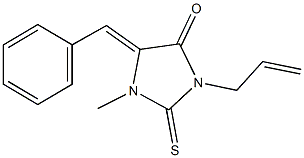 3-allyl-5-benzylidene-1-methyl-2-thioxo-4-imidazolidinone Struktur