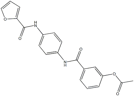 3-{[4-(2-furoylamino)anilino]carbonyl}phenyl acetate Struktur