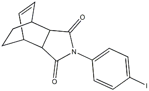 4-(4-iodophenyl)-4-azatricyclo[5.2.2.0~2,6~]undec-8-ene-3,5-dione Struktur