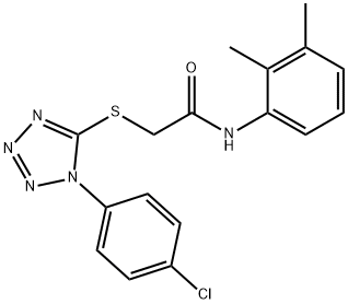 2-{[1-(4-chlorophenyl)-1H-tetraazol-5-yl]sulfanyl}-N-(2,3-dimethylphenyl)acetamide Struktur