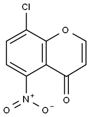 8-chloro-5-nitro-4H-chromen-4-one Struktur