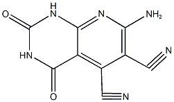 7-amino-2,4-dioxo-1,2,3,4-tetrahydropyrido[2,3-d]pyrimidine-5,6-dicarbonitrile Struktur