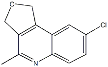 8-chloro-4-methyl-1,3-dihydrofuro[3,4-c]quinoline Struktur