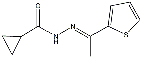 N'-[1-(2-thienyl)ethylidene]cyclopropanecarbohydrazide Struktur