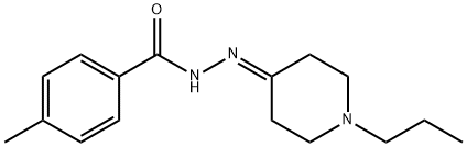 4-methyl-N'-(1-propylpiperidin-4-ylidene)benzohydrazide Struktur