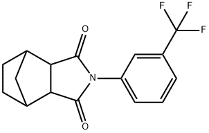 4-[3-(trifluoromethyl)phenyl]-4-azatricyclo[5.2.1.0~2,6~]decane-3,5-dione Struktur