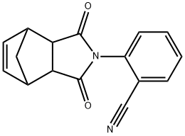 2-(3,5-dioxo-4-azatricyclo[5.2.1.0~2,6~]dec-8-en-4-yl)benzonitrile Struktur