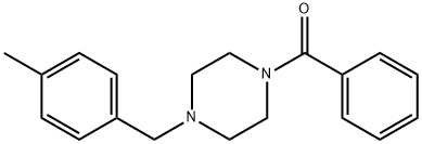 1-[(4-methylphenyl)methyl]-4-(phenylcarbonyl)piperazine Struktur