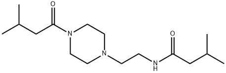 3-methyl-N-{2-[4-(3-methylbutanoyl)-1-piperazinyl]ethyl}butanamide Struktur