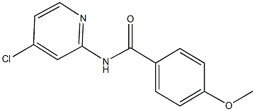 N-(4-chloro-2-pyridinyl)-4-methoxybenzamide Struktur