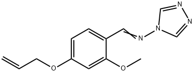 N-[4-(allyloxy)-2-methoxybenzylidene]-N-(4H-1,2,4-triazol-4-yl)amine Struktur