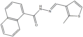 N'-[(2-methyl-3-thienyl)methylene]-1-naphthohydrazide Struktur