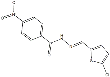 N'-[(5-chloro-2-thienyl)methylene]-4-nitrobenzohydrazide Struktur