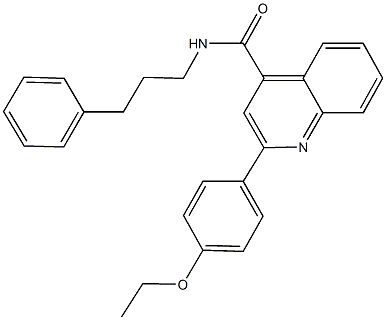 2-(4-ethoxyphenyl)-N-(3-phenylpropyl)-4-quinolinecarboxamide Struktur