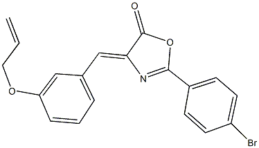 4-[3-(allyloxy)benzylidene]-2-(4-bromophenyl)-1,3-oxazol-5(4H)-one Struktur