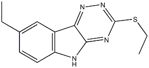 8-ethyl-3-(ethylsulfanyl)-5H-[1,2,4]triazino[5,6-b]indole Struktur