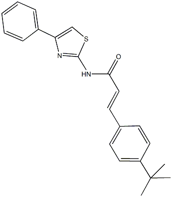 3-(4-tert-butylphenyl)-N-(4-phenyl-1,3-thiazol-2-yl)acrylamide Struktur