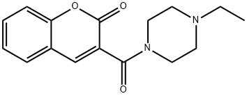 3-[(4-ethyl-1-piperazinyl)carbonyl]-2H-chromen-2-one Struktur