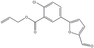 allyl 2-chloro-5-(5-formyl-2-furyl)benzoate Struktur