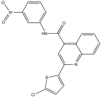 2-(5-chloro-2-thienyl)-N-{3-nitrophenyl}-4-quinolinecarboxamide Struktur