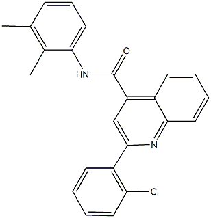 2-(2-chlorophenyl)-N-(2,3-dimethylphenyl)-4-quinolinecarboxamide Struktur