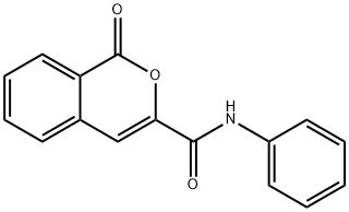 1-oxo-N-phenyl-1H-isochromene-3-carboxamide Struktur