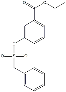 ethyl 3-[(benzylsulfonyl)oxy]benzoate Struktur