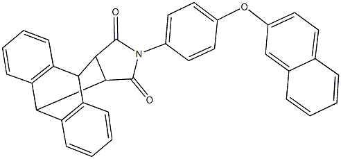 17-[4-(2-naphthyloxy)phenyl]-17-azapentacyclo[6.6.5.0~2,7~.0~9,14~.0~15,19~]nonadeca-2,4,6,9,11,13-hexaene-16,18-dione Struktur