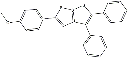 5-(4-methoxyphenyl)-2,3-diphenyl-7lambda~4~-[1,2]dithiolo[5,1-e][1,2]dithiole Struktur