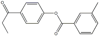 4-propionylphenyl 3-methylbenzoate Struktur