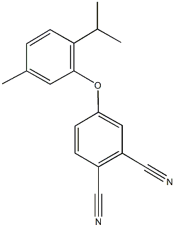 4-(2-isopropyl-5-methylphenoxy)phthalonitrile Struktur