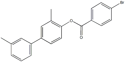 3,3'-dimethyl[1,1'-biphenyl]-4-yl 4-bromobenzoate Struktur