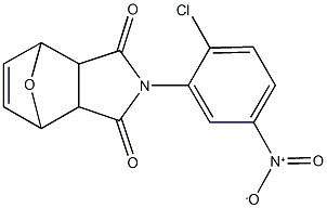 4-{2-chloro-5-nitrophenyl}-10-oxa-4-azatricyclo[5.2.1.0~2,6~]dec-8-ene-3,5-dione Struktur