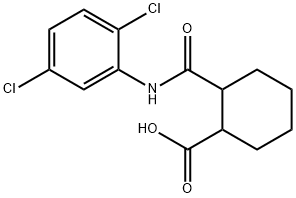 2-[(2,5-dichloroanilino)carbonyl]cyclohexanecarboxylic acid Struktur