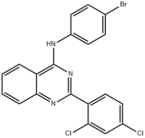 N-(4-bromophenyl)-2-(2,4-dichlorophenyl)-4-quinazolinamine Struktur