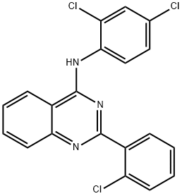 N-[2-(2-chlorophenyl)-4-quinazolinyl]-N-(2,4-dichlorophenyl)amine Struktur