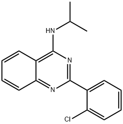 N-[2-(2-chlorophenyl)-4-quinazolinyl]-N-isopropylamine Struktur