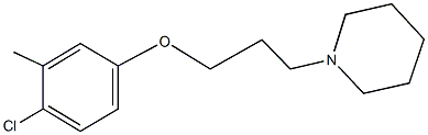 4-chloro-3-methylphenyl 3-(1-piperidinyl)propyl ether Struktur