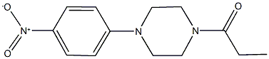 1-{4-nitrophenyl}-4-propionylpiperazine Struktur